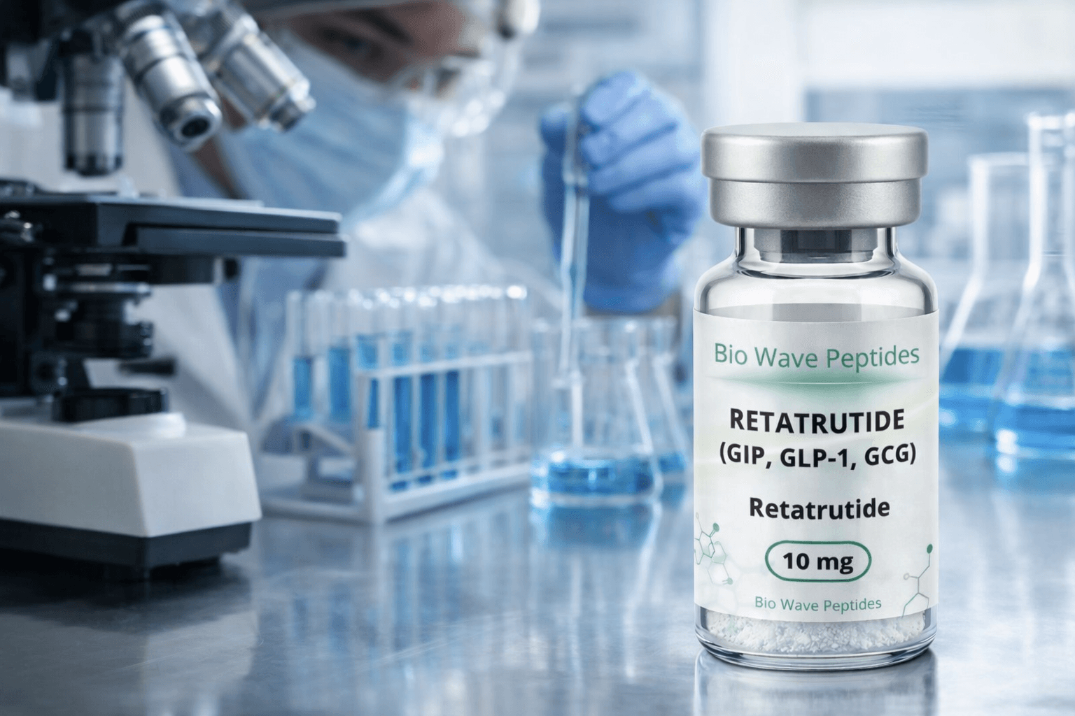 Bio Wave Peptides — Research-grade peptide vial